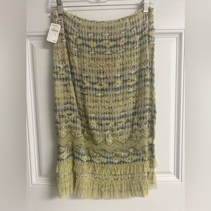Cynthia Steffe Pistachio & Multi Ruffled Skirt NWT 2